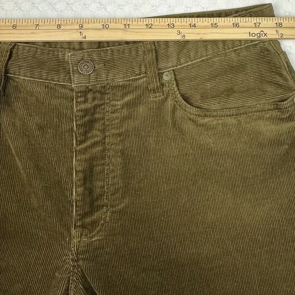 Vtg‎ Talon 45 Polo Ralph Lauren Corduroy Pants Stretch Straight Men 34x34 Brown